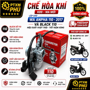 Bình xăng con.chế hoà khí lắp xe wa@110 k89