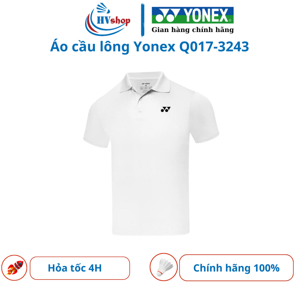 Áo Polo Yonex PM-3243 chính hãng, thiết kế 03 màu thanh lịch, chất vải thoáng khí - HVShop