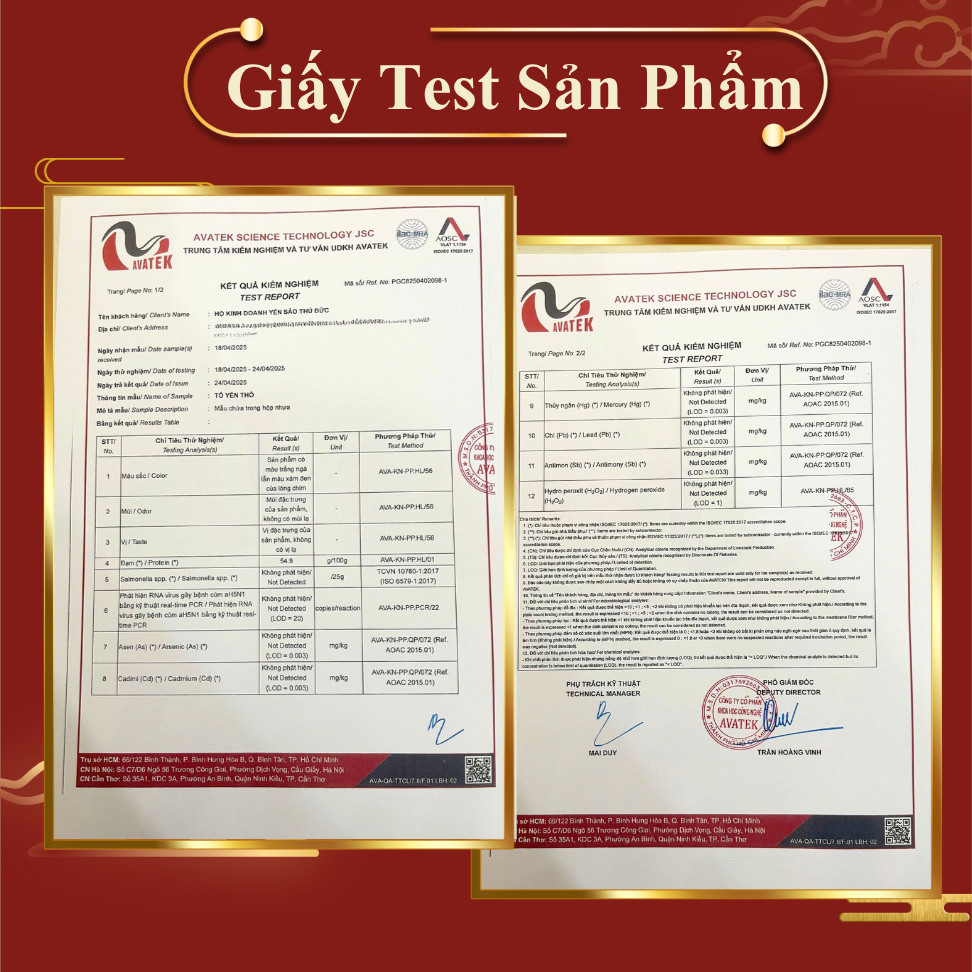 Yến Rút Lông Khô Nguyên Tổ Yến Sào Thủ Đức - Tổ Yến Sào Cao Cấp 100% Nguyên Chất (Hộp Quà Biếu Thượng Hạng) - TYSCSL