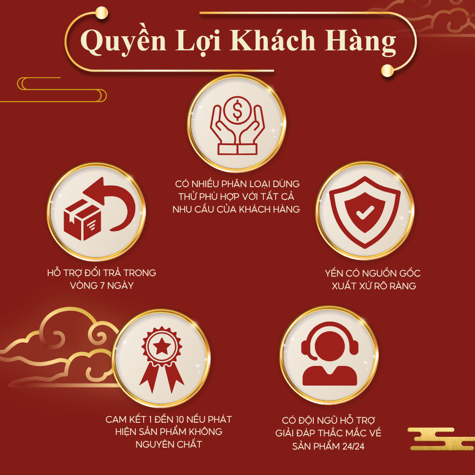 Yến Rút Lông Khô Nguyên Tổ Yến Sào Thủ Đức - Tổ Yến Sào Cao Cấp 100% Nguyên Chất (Hộp Quà Biếu Thượng Hạng) - TYSCSL