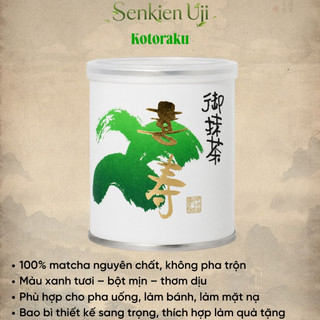 Bột Matcha Senkien Uji Hương Thanh Tao Vị Ngọt Hậu Làm Từ Lá Trà Non Cao Cấp Kotoraku Nhật Bản M14