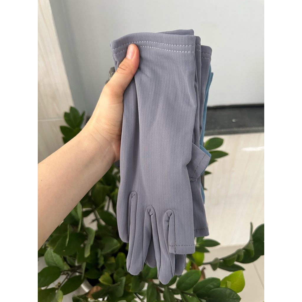 Combo 5/10 Đôi Bao Tay Thun Lạnh Cắt 2 Ngón Co Giãn 4 Chiều Dày Dặn Chống Nắng Mát Tay Đi Xe