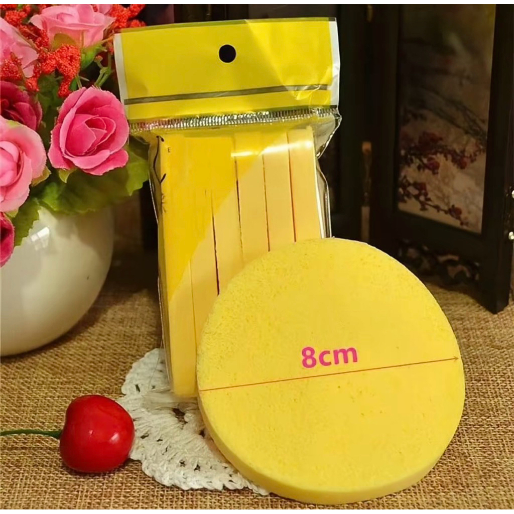 Gói 12 Miếng bông nở rửa mặt Mút bọt biển tẩy trang dạng nén bỏ túi mini tiện lợi