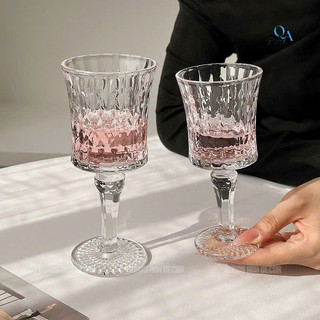 SET 6 Ly Vang Cocktail Họa Tiết CẠNH CẮT KIM CƯƠNG | Ly Thủy Tinh Pha Lê Thiết Kế Sang Trọng - DECOR
