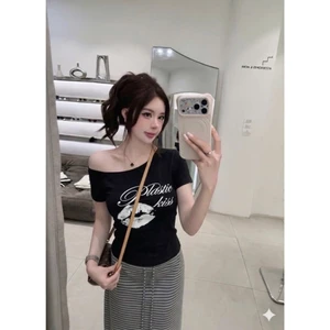 ÁO THUN IN CHỮ CÁ TÍNH LỆCH VAI | PHONG CÁCH HÀN QUỐC NĂNG ĐỘNG | OUTFIT DẠO PHỐ CỰC CHẤT | HOT TREND 2026 BY CHAMIE STO