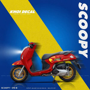 Tem Scoopy 2026 decal cao cấp chống thấm nước