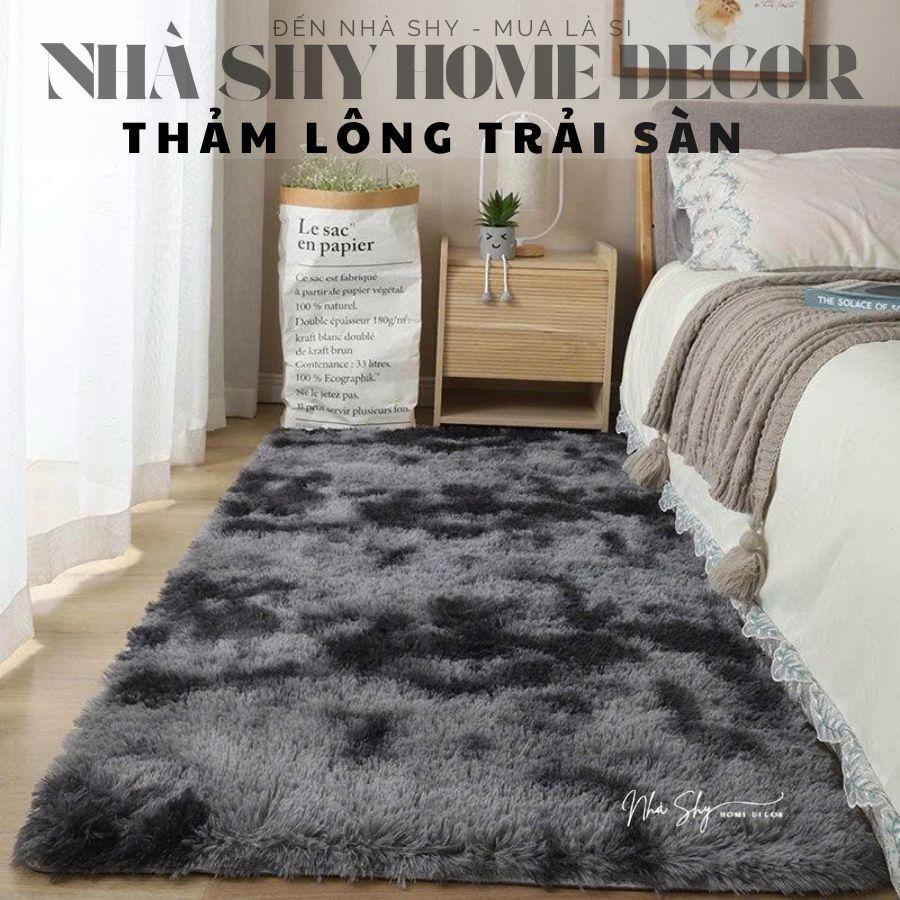 Thảm Trải Sàn Phòng Ngủ - Thảm Trải Sàn Phòng Khách Size 1mx1m6 - Nhà Shy Home Decor