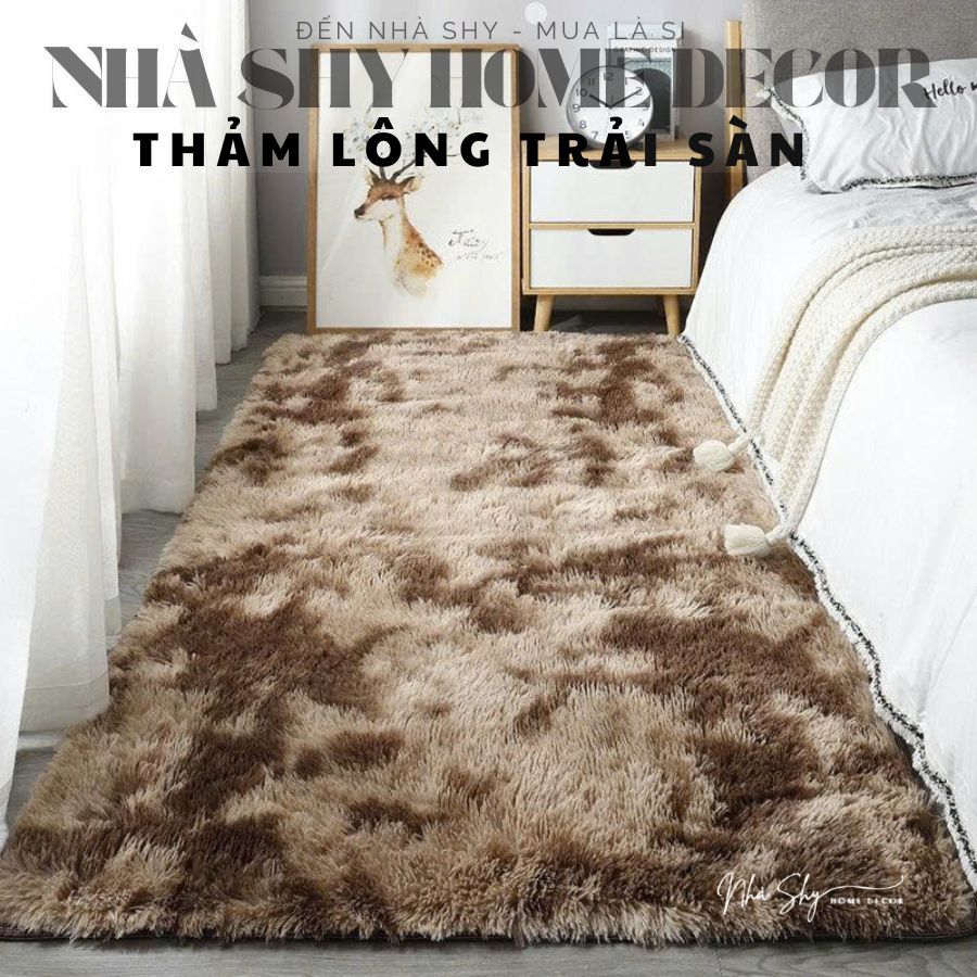 Thảm Trải Sàn Phòng Ngủ - Thảm Trải Sàn Phòng Khách Size 1mx1m6 - Nhà Shy Home Decor
