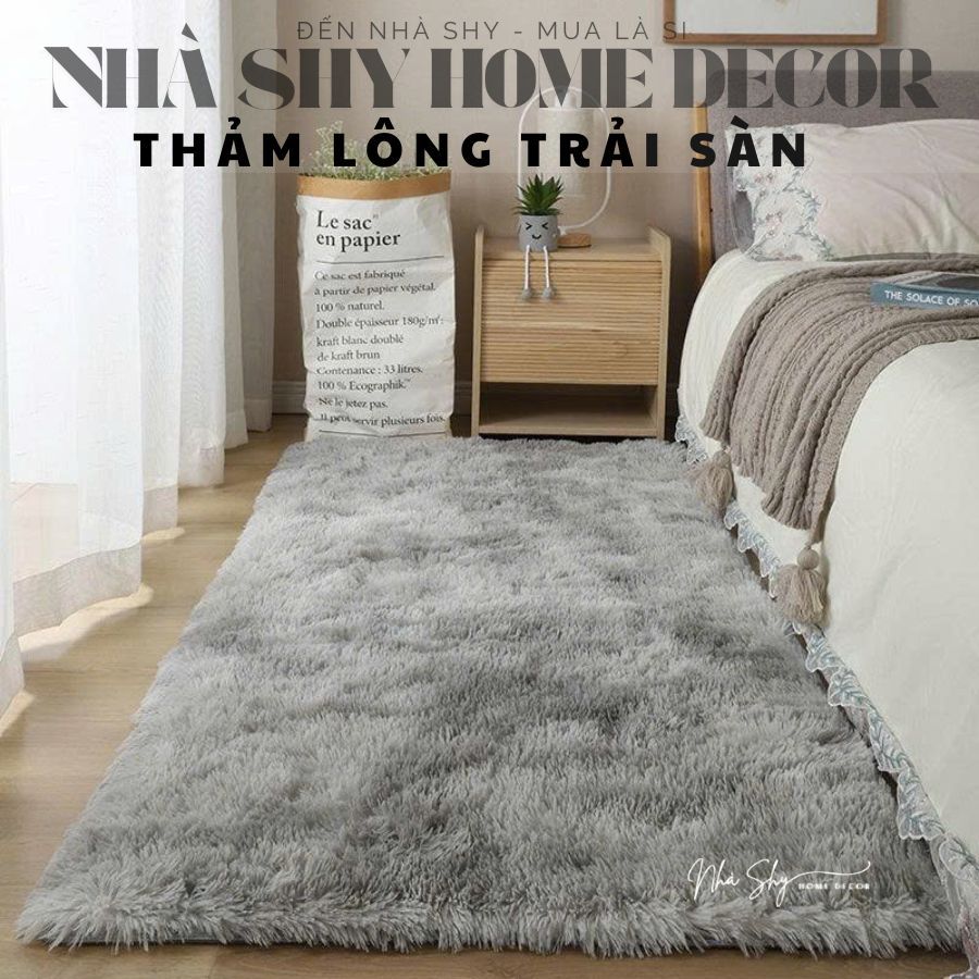 Thảm Trải Sàn Phòng Ngủ - Thảm Trải Sàn Phòng Khách Size 1mx1m6 - Nhà Shy Home Decor