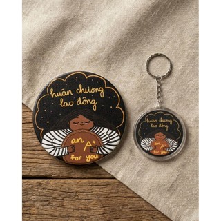 ​🏅Combo Huân Chương Lao Động - Lót ly gốm + Móc khóa Acrylic - congngoart​​🏅