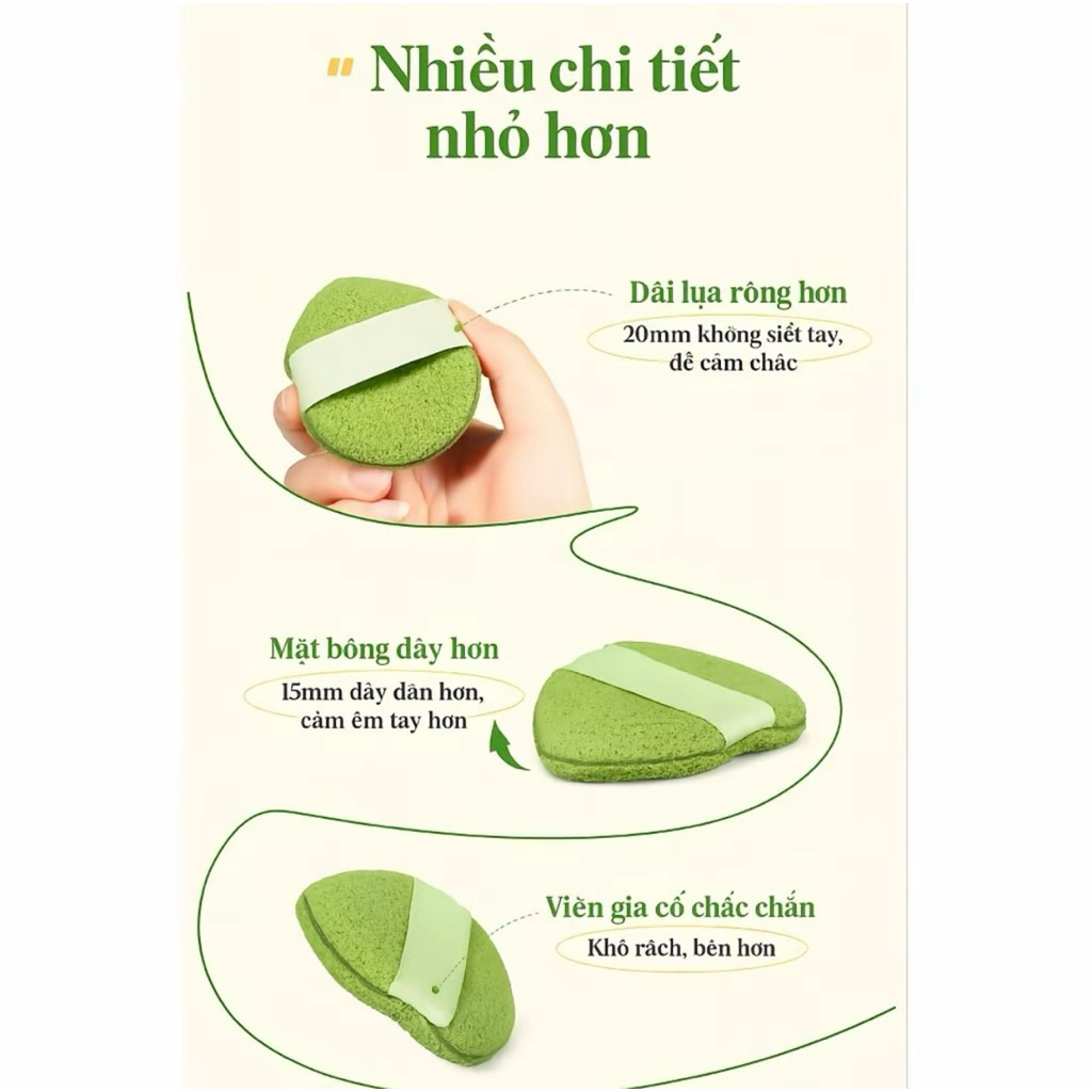 Miếng Bọt Biển Rửa Mặt Hình Giọt Nước Làm Sạch Sâu Lỗ Chân Lông