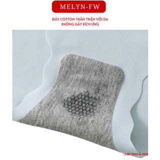 10 Quần lót nữ đúc su tim thun lạnh viền sóng MELYN-FW gợi cảm đính trái tim nhỏ, quần lót nữ chất su đúc loại 1 8335