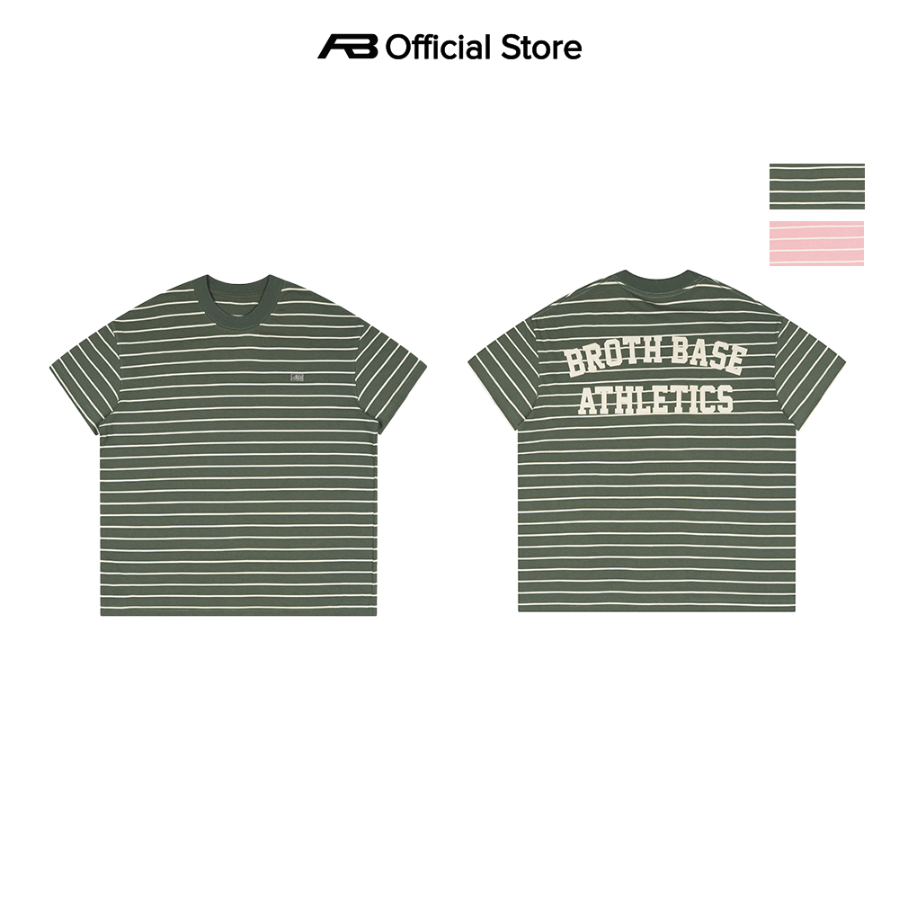 ABBBRAND - Broth Base Stripped Boxy Tee - Áo Thun Sọc Boxy Fit Cotton 2C 250 GSM