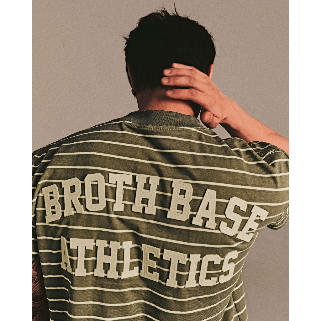 ABBBRAND - Broth Base Stripped Boxy Tee - Áo Thun Sọc Boxy Fit Cotton 2C 250 GSM | BigBuy360 - bigbuy360.vn