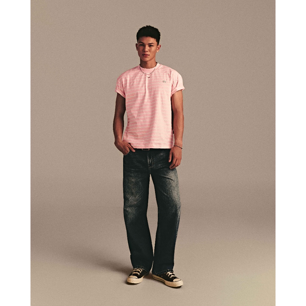 ABBBRAND - Broth Base Stripped Boxy Tee - Áo Thun Sọc Boxy Fit Cotton 2C 250 GSM | BigBuy360 - bigbuy360.vn