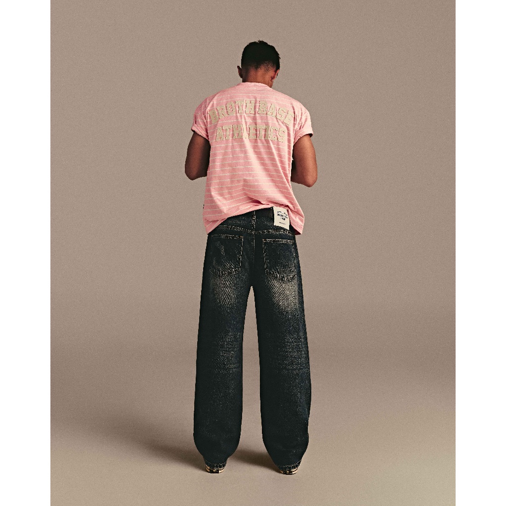 ABBBRAND - Broth Base Stripped Boxy Tee - Áo Thun Sọc Boxy Fit Cotton 2C 250 GSM | BigBuy360 - bigbuy360.vn
