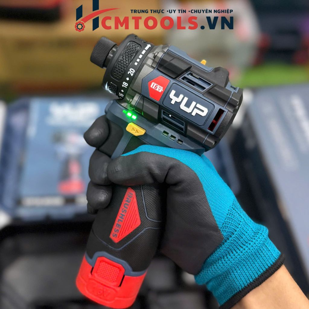 Máy Vặn Vít Cấp Trượt YUPAI YP16 W50B 16V 50Nm, 3 cấp chỉnh lực, 20 cấp trượt và chức năng khoan   .