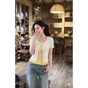 ÁO THUN HAI LỚP CÁCH ĐIỆU | PHONG CÁCH NỮ TÍNH CUỐN HÚT | STYLE ULZZANG SIÊU TRENDY BY CHAMIE STORE