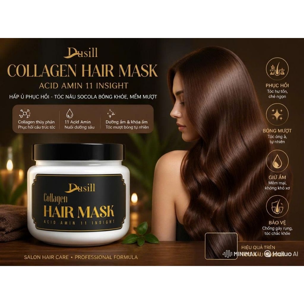 Hấp Dầu Ủ, Phục Hồi Siêu Mềm Mượt Keratin Repair Hair Mark Slider | Made in Italy | 500ml