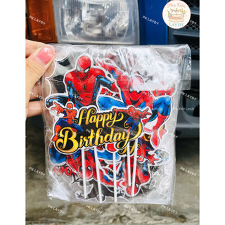 Bịch 10 Set giấy spidermen, siêu nhân người nhện, đoremon, phi hành gia- Phụ kiện trang trí bánh kem, bánh sinh nhật