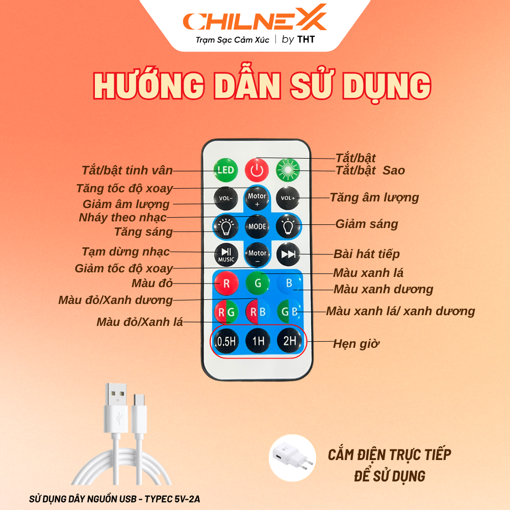 Đèn Phi Hành Gia V3 CHILNEXX Đèn trang trí có loa bluetooth đèn galaxy thiên hà chiếu trăng mây chiếu trần làm quà tặng
