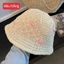 Nón Len Móc Nơ Vintage Hàn Quốc – Mũ Bucket Đan Tay Dễ Thương Cho Nữ