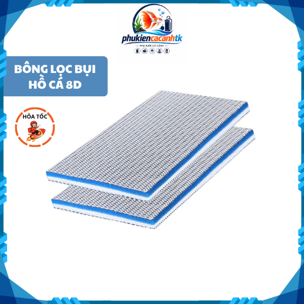 Bông lọc nhiều lớp 8D lọc nước bể cá, lọc bụi mịn, giữ vi sinh.