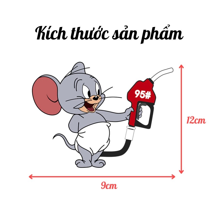 tem bình xăng, tem xăng, stiker dán nắp bình xăng