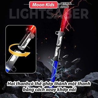 Kiếm Đồ Chơi Phát Sáng LED Cho Bé – 2 Kiếm Ghép Thành Kiếm Đôi Siêu Ngầu
