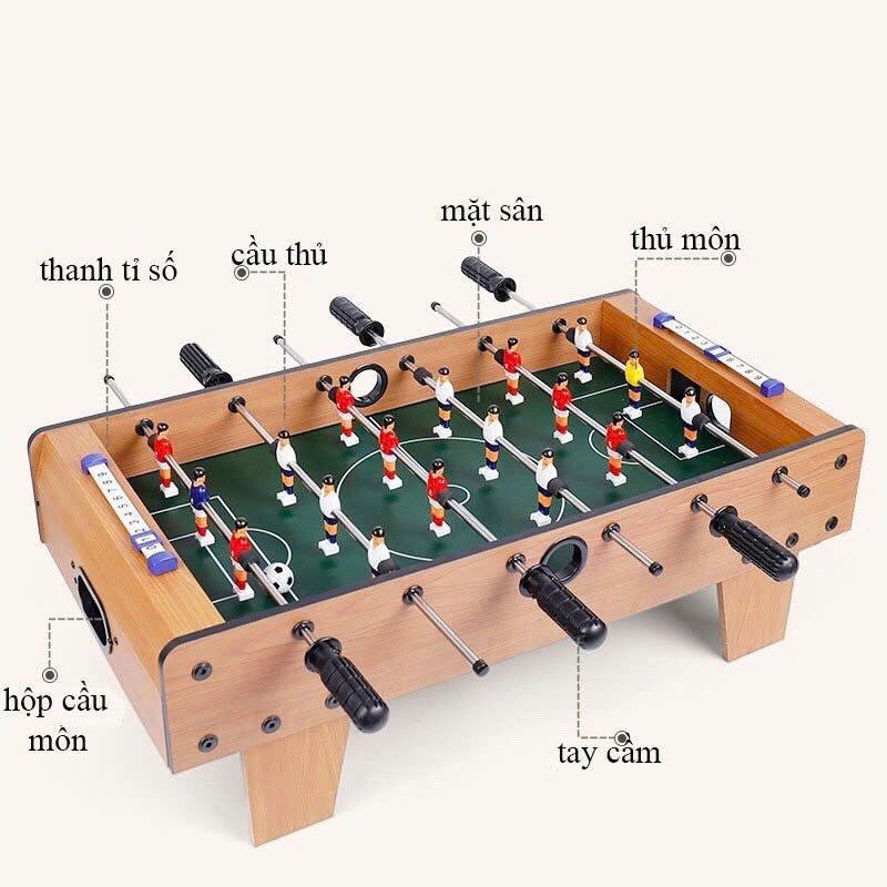 Đồ chơi bàn bi lắc 6 tay bằng gỗ trò chơi giải trí tương tác cho bé và gia đình