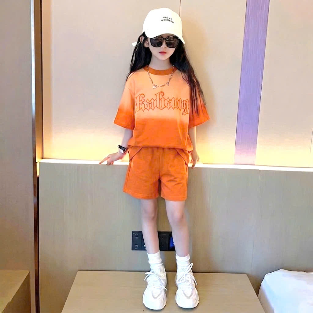 Sét quần áo size đại đi chơi cho bé gái,in loang trắng,chất vải cotton thấm hút mồ hôi thoải mái cho bé.M86