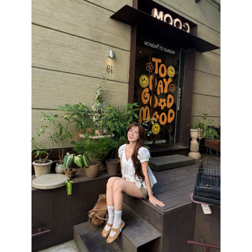 Wendy Top (TSW) Áo babydoll đũi tay bo viền bèo Nữ the.sweaterweather