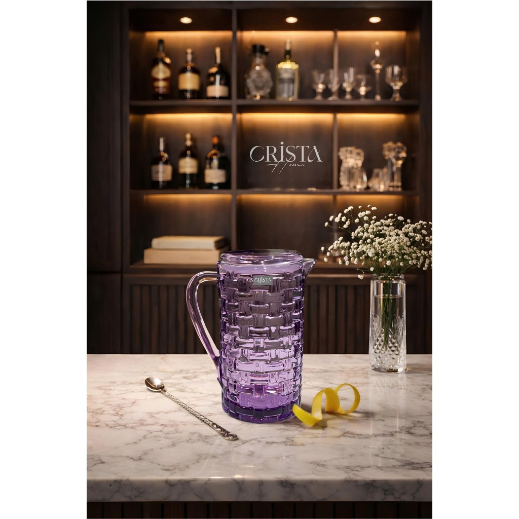 Bộ Cốc Bình Hũ Thủy Tinh Tím Crista Home Việt Nam Chính Hãng 280ml 350ml Bình 1L Lọ Hoa Hũ Mứt 3 Chân - bán sỉ SLL