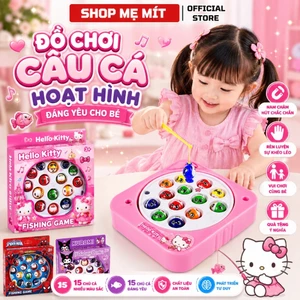 Đồ Chơi Câu Cá Hoạt Hình Cho Bé Có Nhạc – Bộ 15 Cá Kèm 2 Cần Câu Phát Triển Tư Duy