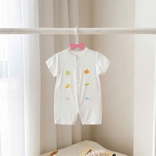 Bộ Body Liền Thân Cộc Tay Cotton Mềm Mịn Cho Bé Sơ Sinh Họa Tiết Dễ Thương Mặc Hè Size 3-9kg