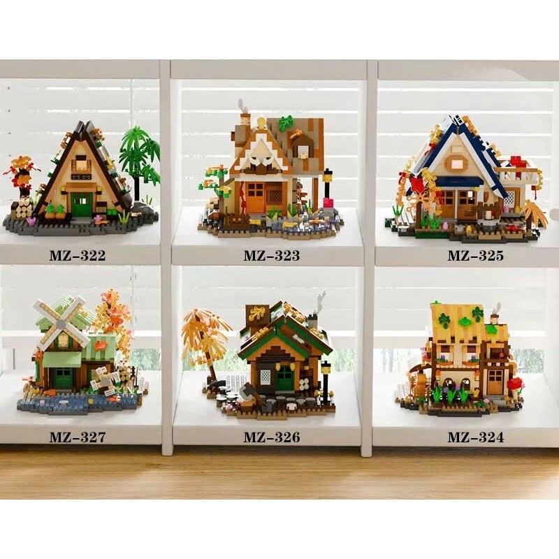 Mô Hình Lắp Ráp Đồ Chơi Ngôi Nhà Decor MZ-322-327