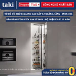 Tủ Để Đồ Khô 12 Ngăn 6 Tầng CELAENO CAO CẤP - Ray Giảm Chấn - INOX Không Gỉ 304, Bảo Hành Vĩnh Viễn - Có Thợ Lắp — ảnh 1