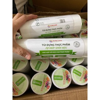 Combo 4 Túi Đựng Thực Phẩm Túi Nilon PE Tự Hủy Sinh Học An Toàn Dai Bền Chịu Lạnh Túi Cuộn Nhiều Kích Thước