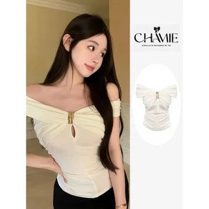 ÁO THUN BODY TRỄ VAI XOẮN NGỰC | CHI TIẾT KHÓA KIM LOẠI TRENDY | ITEM MUST HAVE SIÊU CHẤT | BY CHAMIE STORE