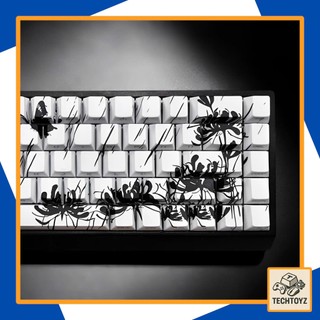 Keycap Kaneki - Anime Tokyo Ghoul - Xuyên Led - Side Print - PBT Double Shot, DyeSub - Cherry Profile