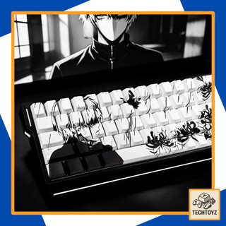 Keycap Kaneki - Anime Tokyo Ghoul - Xuyên Led - Side Print - PBT Double Shot, DyeSub - Cherry Profile