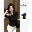 ÁO THUN CỔ CHÉO PHỐI DÂY NƠ CÁCH ĐIỆU | PHONG CÁCH ULZZANG CÁ TÍNH | STYLE TÔN DÁNG THANH MẢNH CHO NÀNG | BY CHAMIE STOR