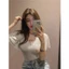ÁO THUN GÂN FORM ÔM | PHỐI TAY BÈO CÁNH TIÊN NỮ TÍNH | STYLE HÀN QUỐC TRENDY | PHONG CÁCH ULZZANG NHẸ NHÀNG | BY CHAMIE