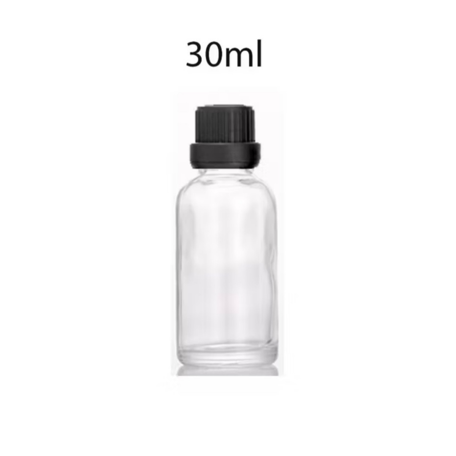 [COMBO 7 - 10]Lọ Thủy Tinh Đựng 30ml Ginger Shot Nước Chấm Cà Phê Nắp Đen Vặn Kín Tặng Kèm Phễu Chiết