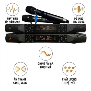 Micro LMK audio KMC 18, Cảm Biến Tự Ngắt, Dò Sóng Sạch, Mic Bắt Nhẹ, Hát Nhẹ Giọng Ấm Vang Sáng, Siêu Hay