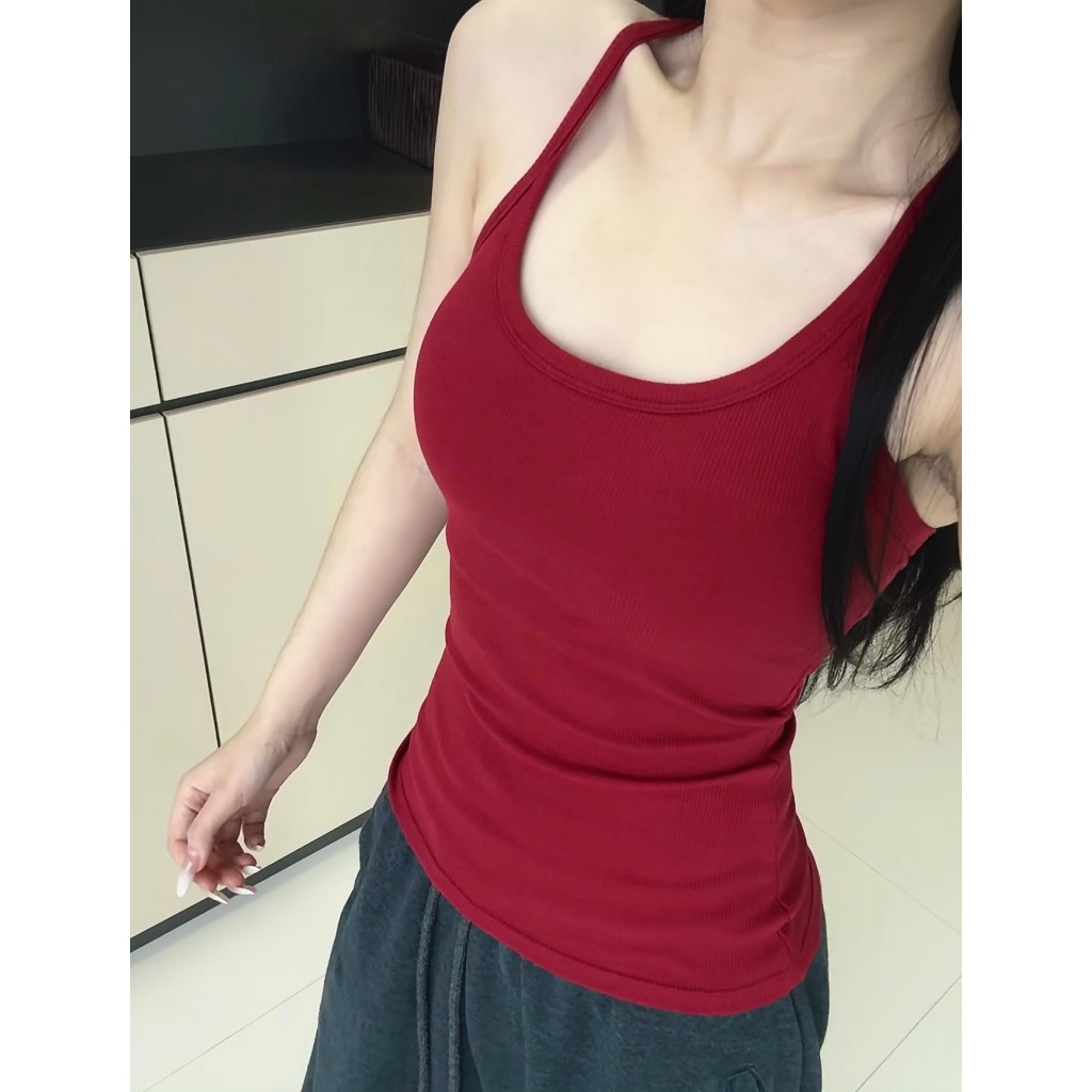 Áo Dây Cổ Yếm Kèm Mút Ngực Dáng Ôm Siêu Xinh Vừa Năng Động Vừa Thoải Mái - LL11