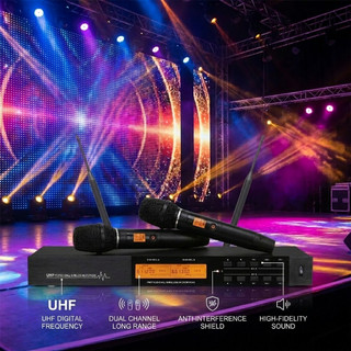 Micro Không Dây AT 2023, Bắt Sóng Nhạy, Loại Bỏ Tạp Âm, Chống Hú, Rít, Cảm Biến Tự Ngắt, Sóng Xa Lên Đến 100m