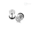 Khuyên tai nam inox đính đá CZ khuyên tai không gỉ titan thiết kế nam tính đẹp.