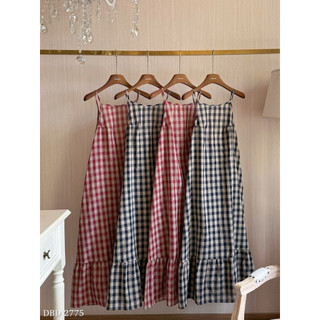 Váy Thô Kẻ Maxi 2 Dây