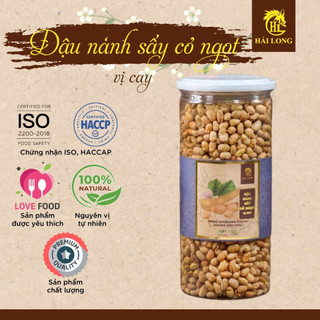 Đậu Nành Sấy Cỏ Ngọt Vị Cay 360G Hải Long Food – Ăn Vặt Healthy, Cay Nhẹ Không Đường